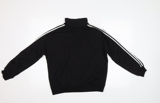 DF You Womens Black Striped  Pullover Sweatshirt Size S