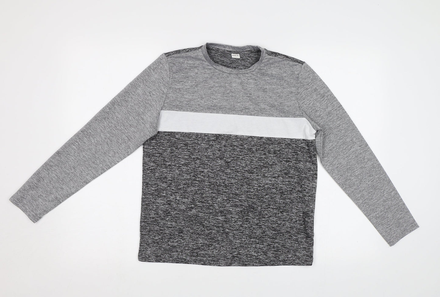 SheIn Girls Grey   Pullover Sweatshirt Size 11-12 Years