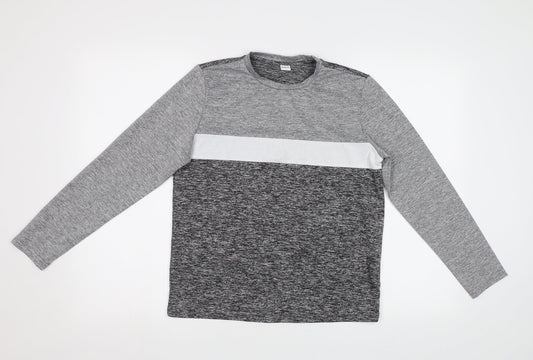 SheIn Girls Grey   Pullover Sweatshirt Size 11-12 Years