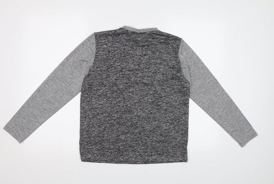 SheIn Girls Grey   Pullover Sweatshirt Size 11-12 Years