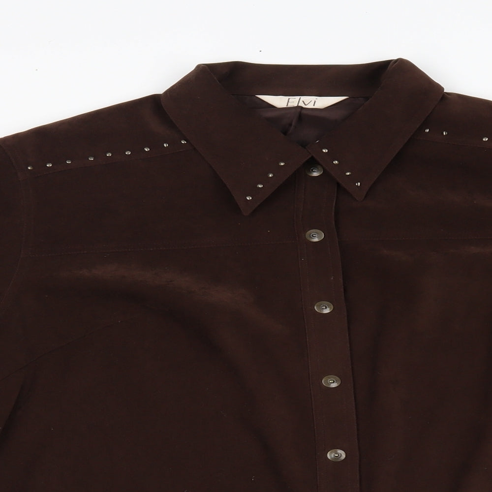 ELVI Womens Brown   Jacket  Size 16