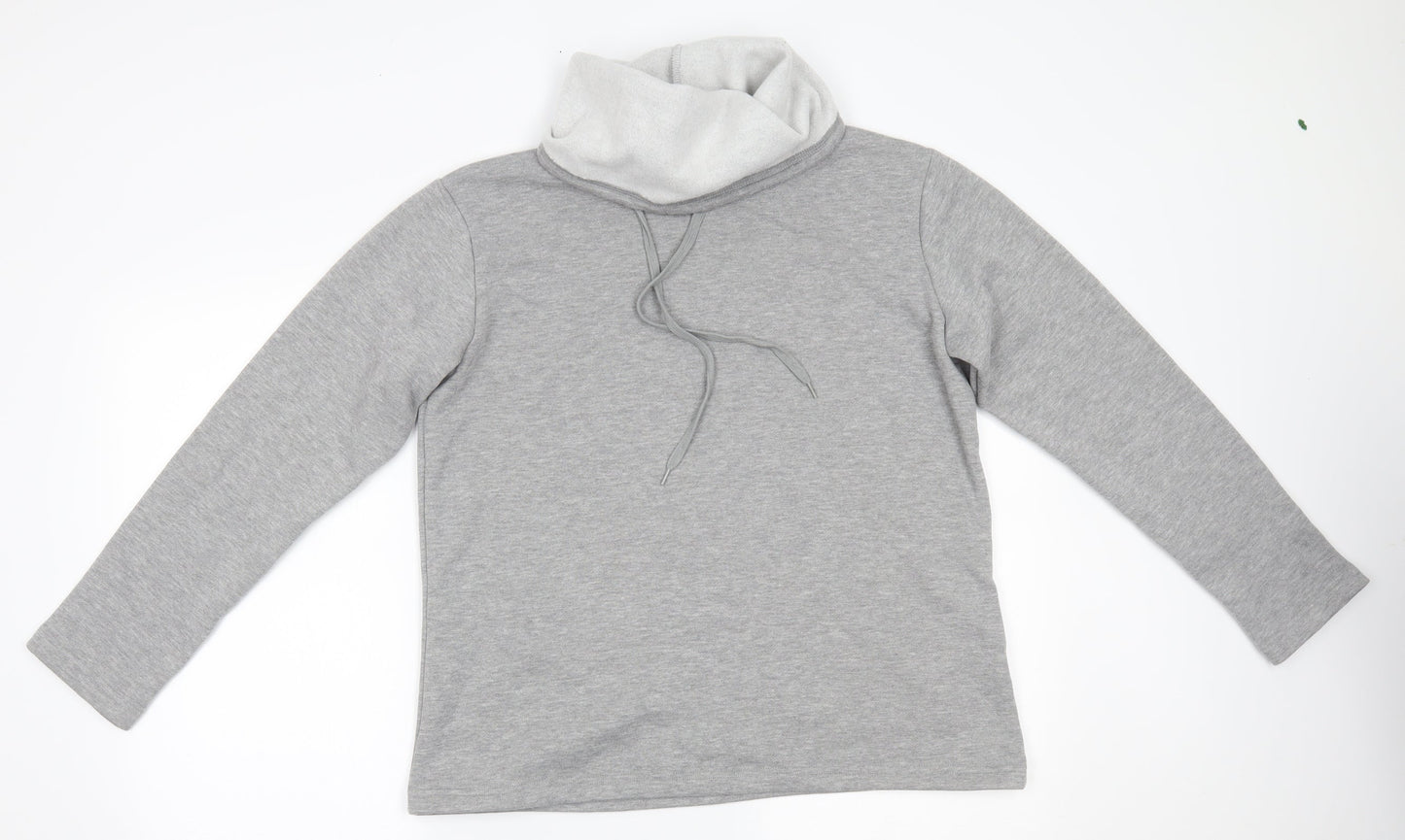 Classic Womens Grey   Pullover Sweatshirt Size S
