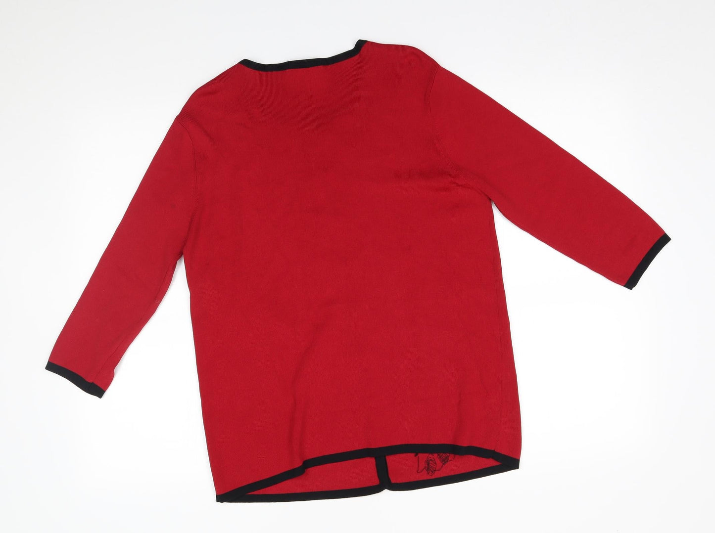 After Dark Womens Red   Cardigan Jumper Size M
