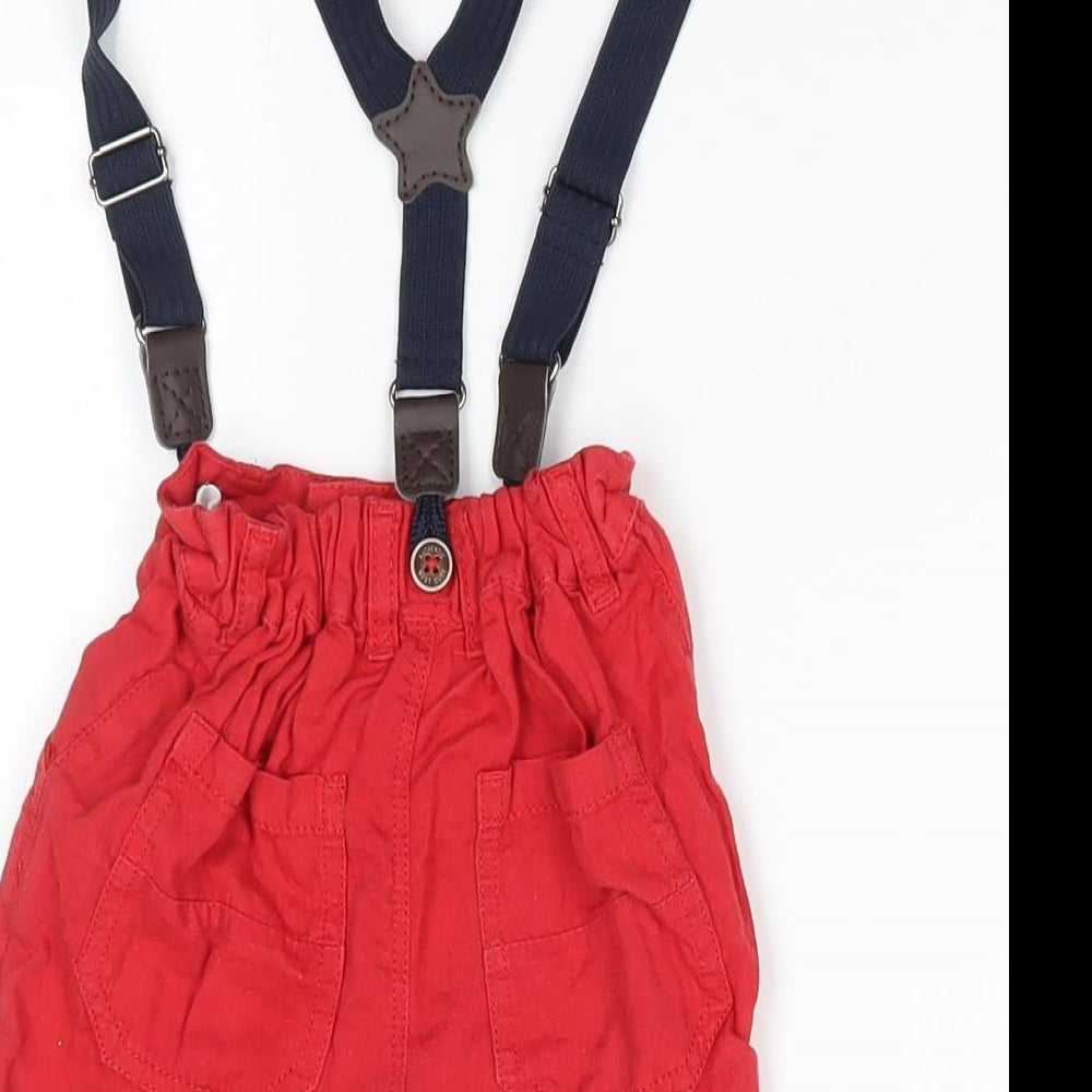NEXT Baby Red    Trousers Size 18-24 Months  - suspenders