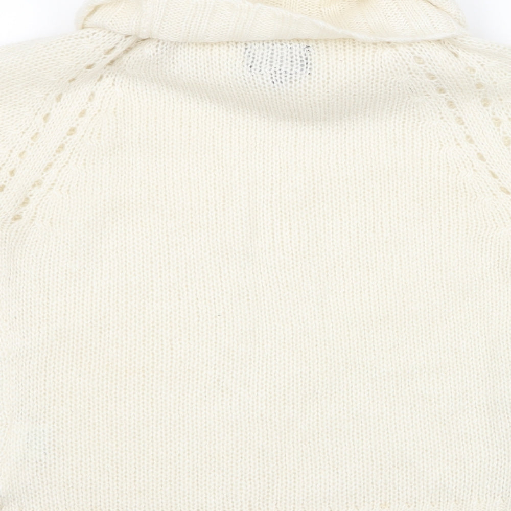 Miss Flori Womens Ivory   Pullover Jumper Size 14
