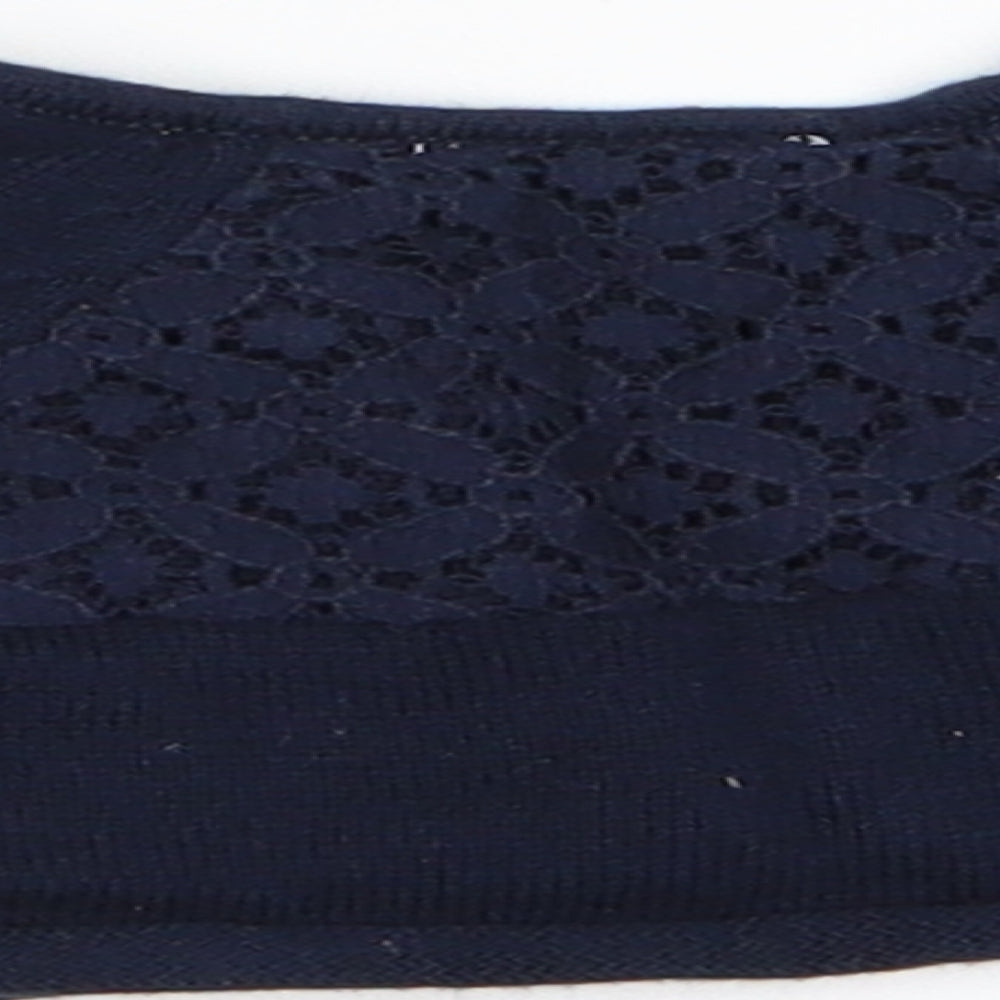 NEXT Girls Blue   Cardigan Jumper   - Lace Back Panel