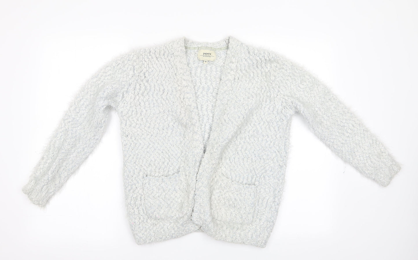 Papaya Womens Silver   Cardigan Jumper Size M