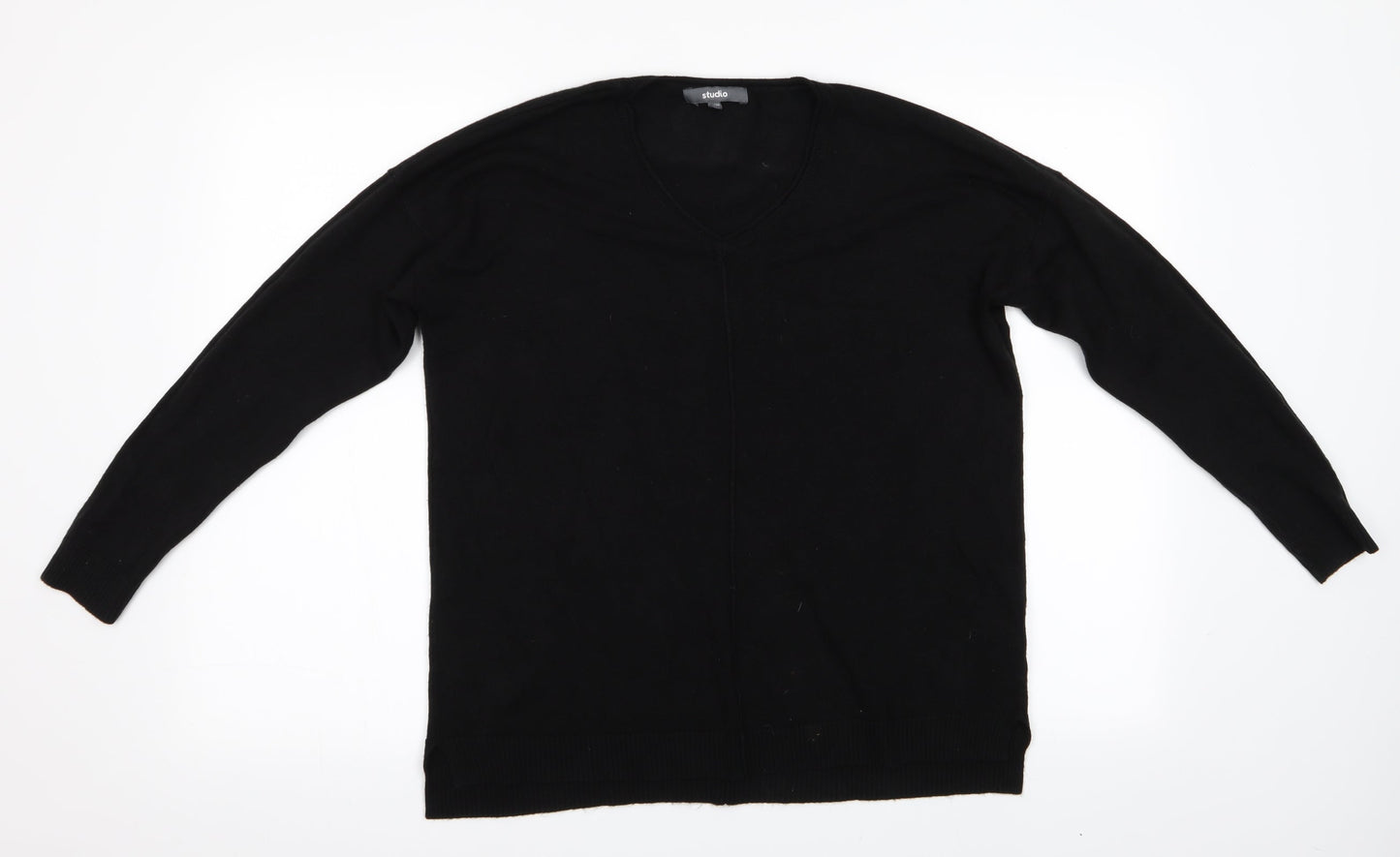 Studio Womens Black   Pullover Jumper Size 12