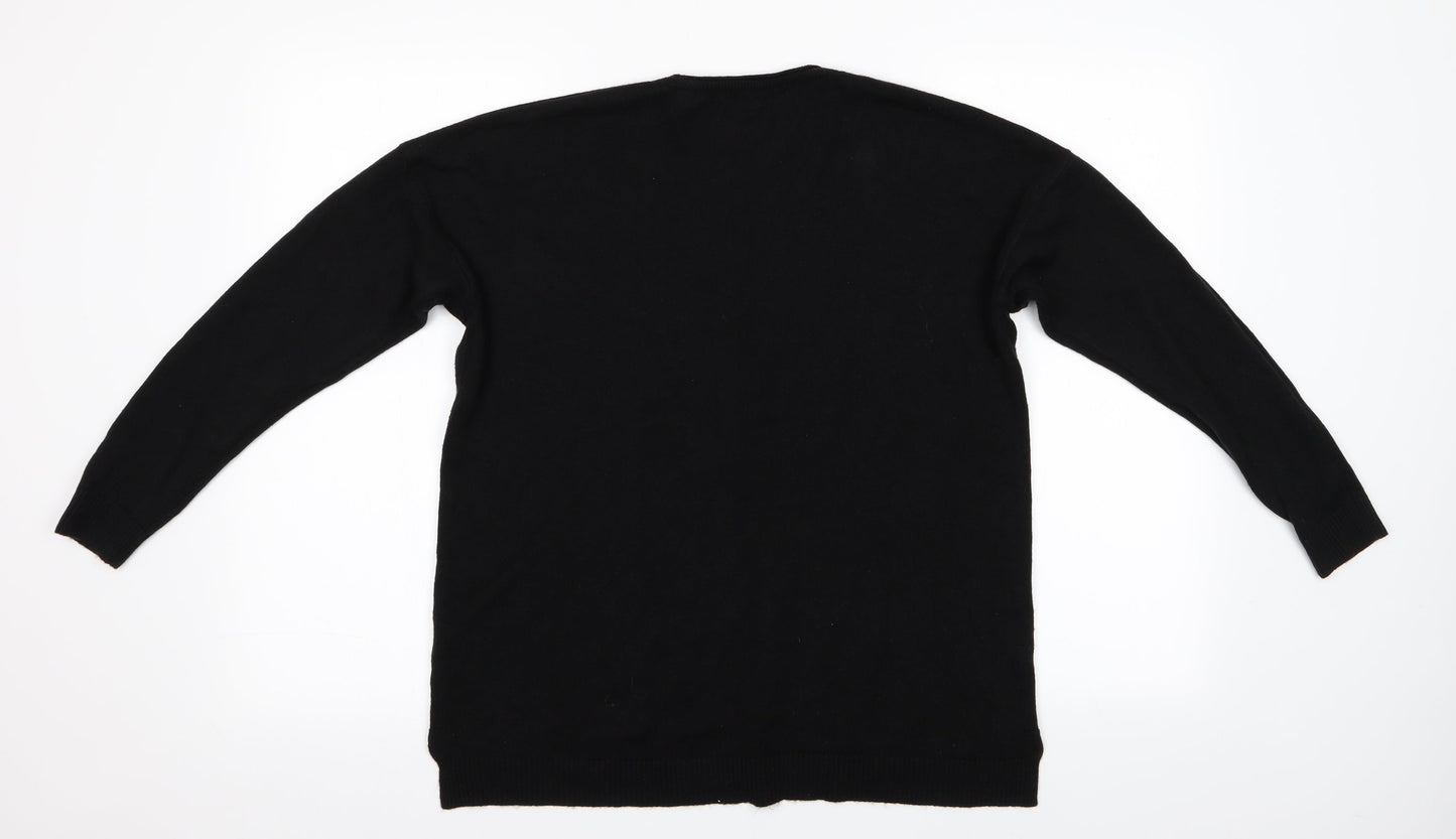 Studio Womens Black   Pullover Jumper Size 12