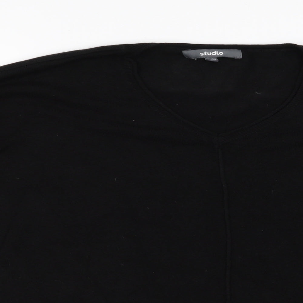 Studio Womens Black   Pullover Jumper Size 12
