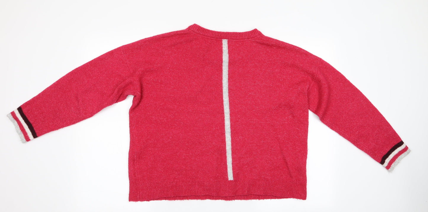 NEXT Womens Pink   Pullover Jumper Size M  - Start Print