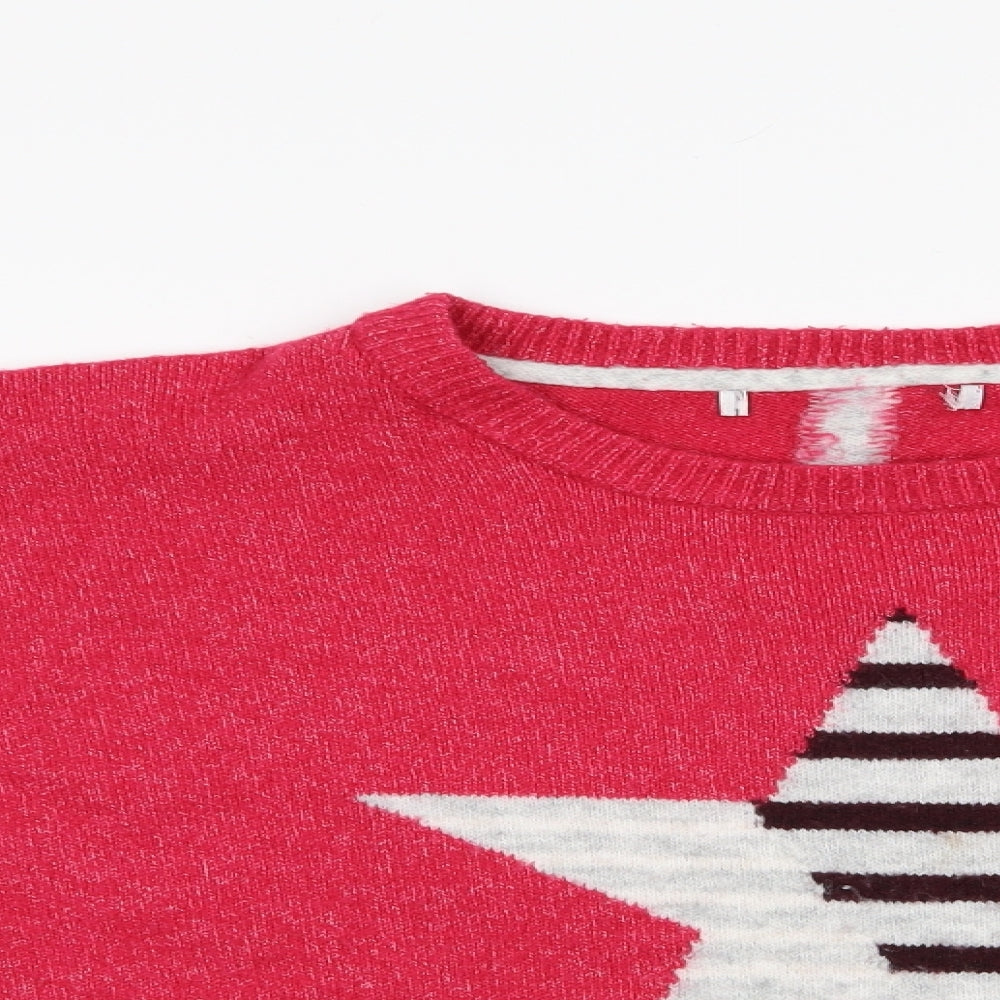 NEXT Womens Pink   Pullover Jumper Size M  - Start Print
