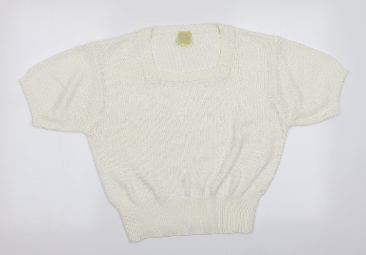 Canda Womens Ivory   Pullover Jumper Size 10