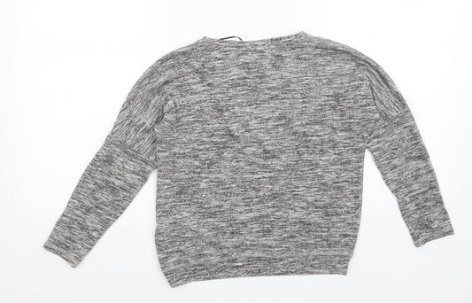 H&M Girls Grey   Pullover Jumper Size 8-9 Years