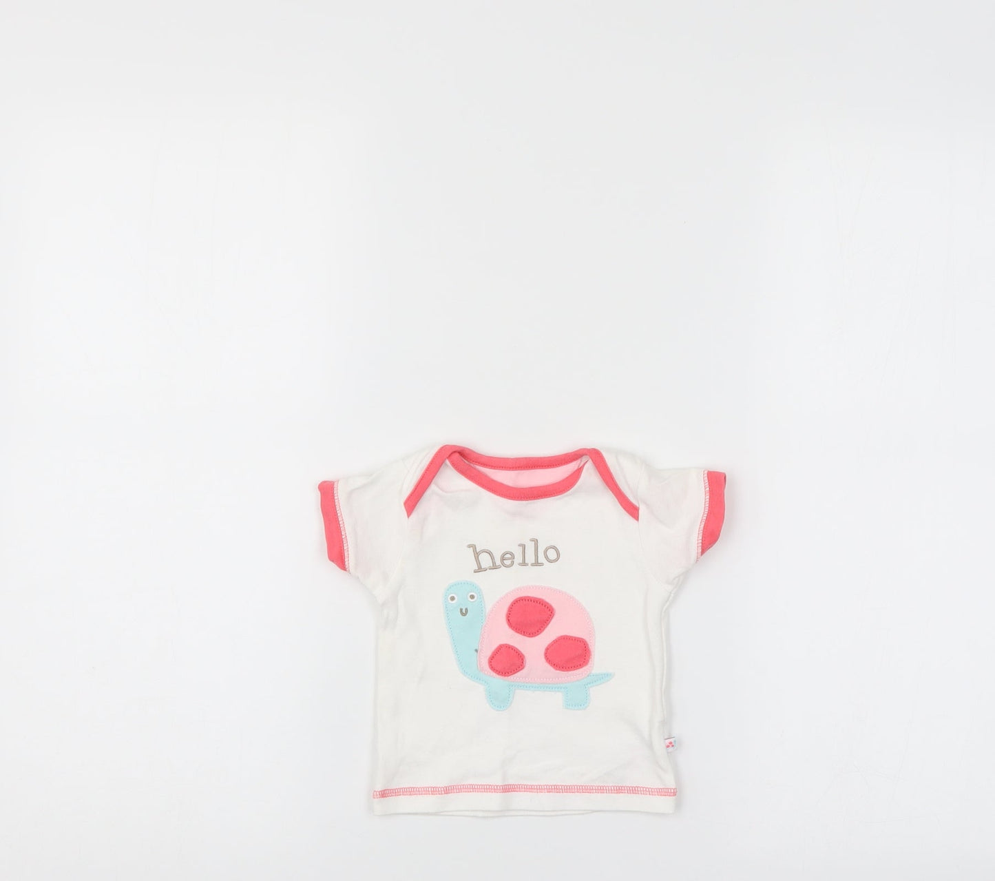 Mothercare Baby White   Basic T-Shirt Size 3-6 Months
