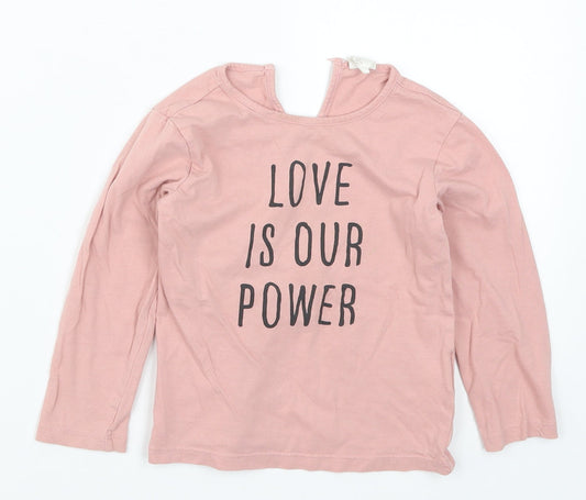 H&M Girls Pink   Basic T-Shirt Size 2-3 Years  - Love is Our Power