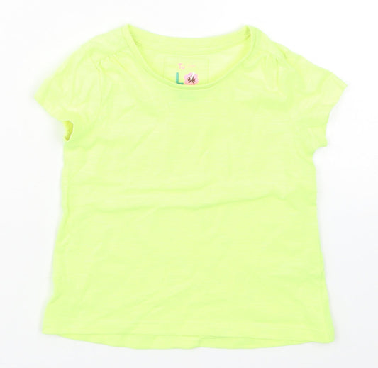 TU Girls Yellow   Basic T-Shirt Size 2-3 Years