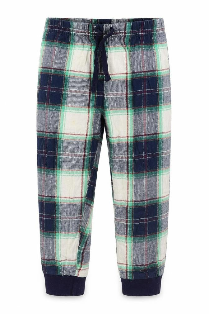 Lilt & Dan Boys Blue Check  Sweatpants Trousers Size 2-3 Years - Loungewear