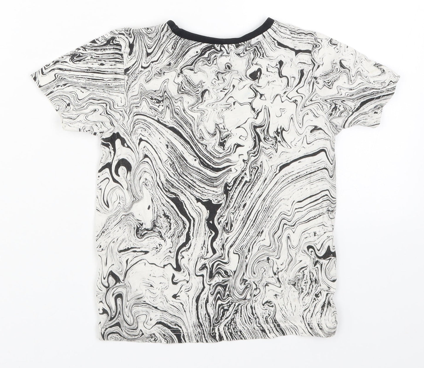 George Boys Grey   Basic T-Shirt Size 3-4 Years  - Awesome Marble Effect