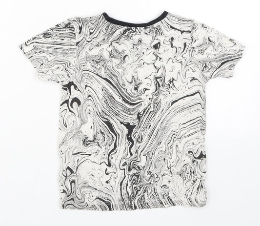 George Boys Grey   Basic T-Shirt Size 3-4 Years  - Awesome Marble Effect