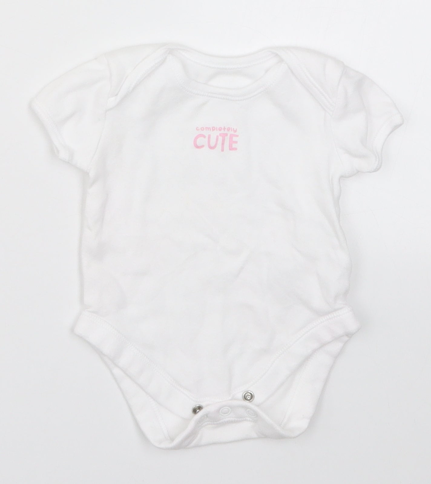 George Girls White   Babygrow One-Piece Size 3-6 Months  - Completely Cute