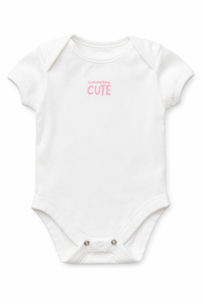 George Girls White   Babygrow One-Piece Size 3-6 Months  - Completely Cute
