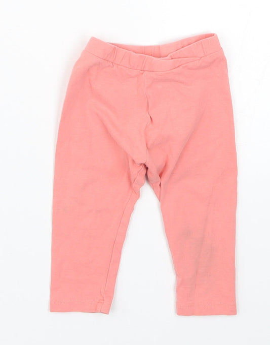 Mini Club Girls Pink   Capri Leggings Size 9-12 Months