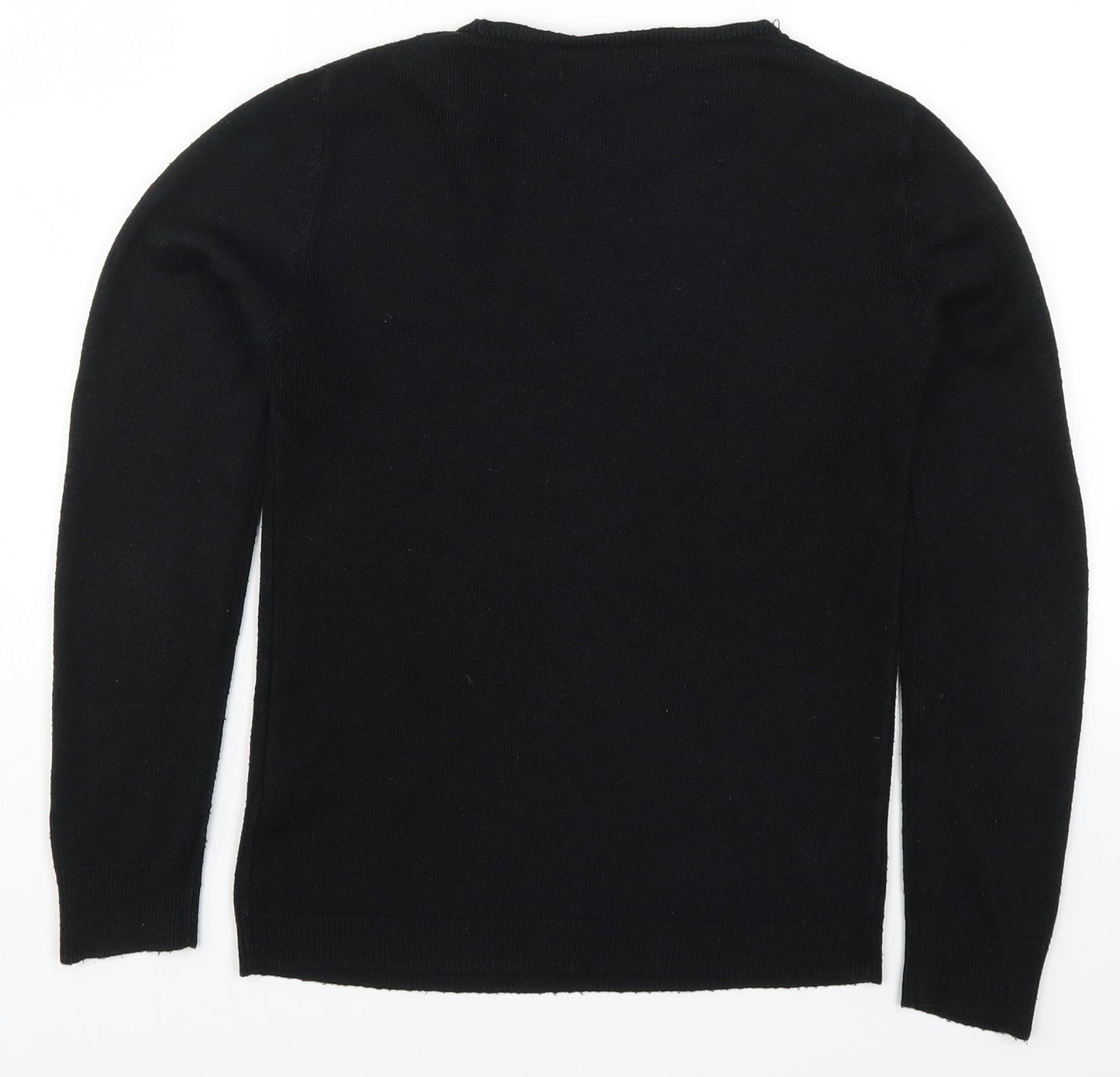 Primark Womens Black  Knit Pullover Jumper Size 4
