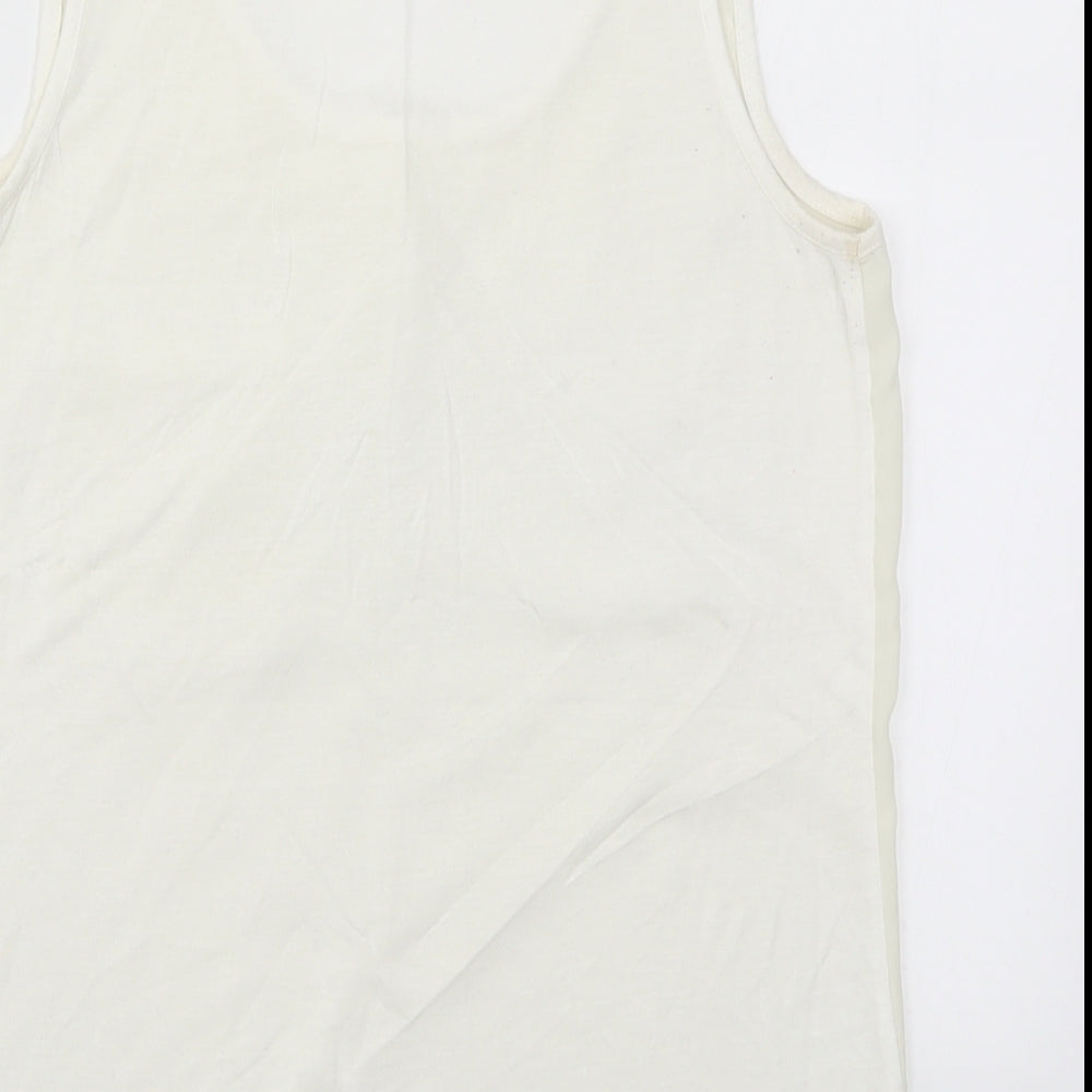 Warehouse Womens White   Basic Tank Size 10