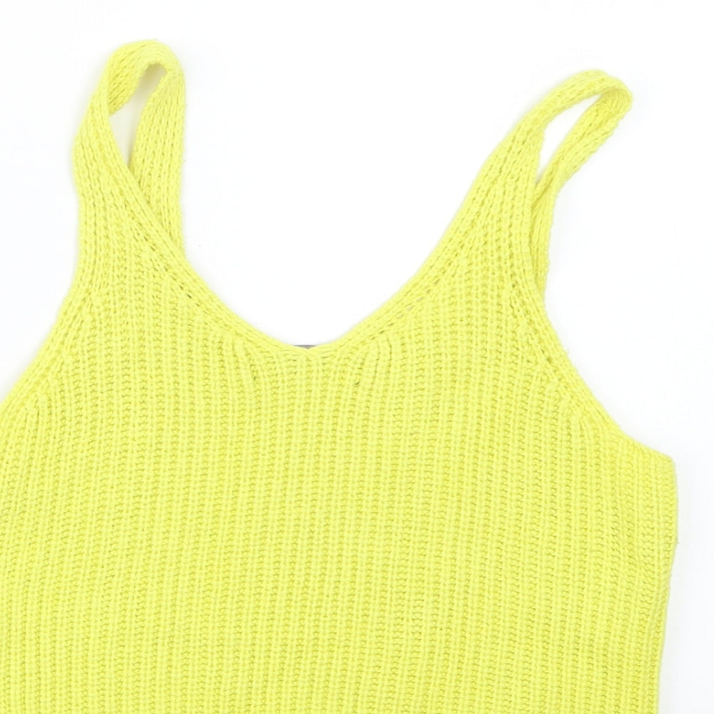 Atmosphere Womens Yellow  Knit Pullover Jumper Size 10  - cr