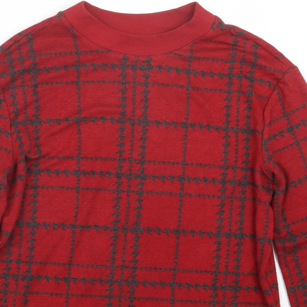 NEXT Womens Red Geometric  Pullover Jumper Size 6