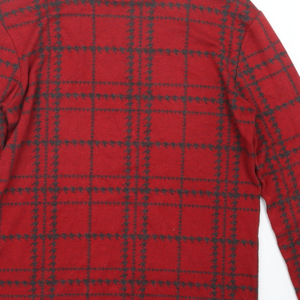NEXT Womens Red Geometric  Pullover Jumper Size 6