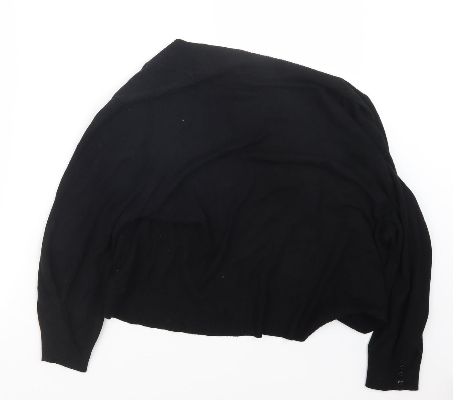 Klass Womens Black  Knit Cardigan Jumper Size L