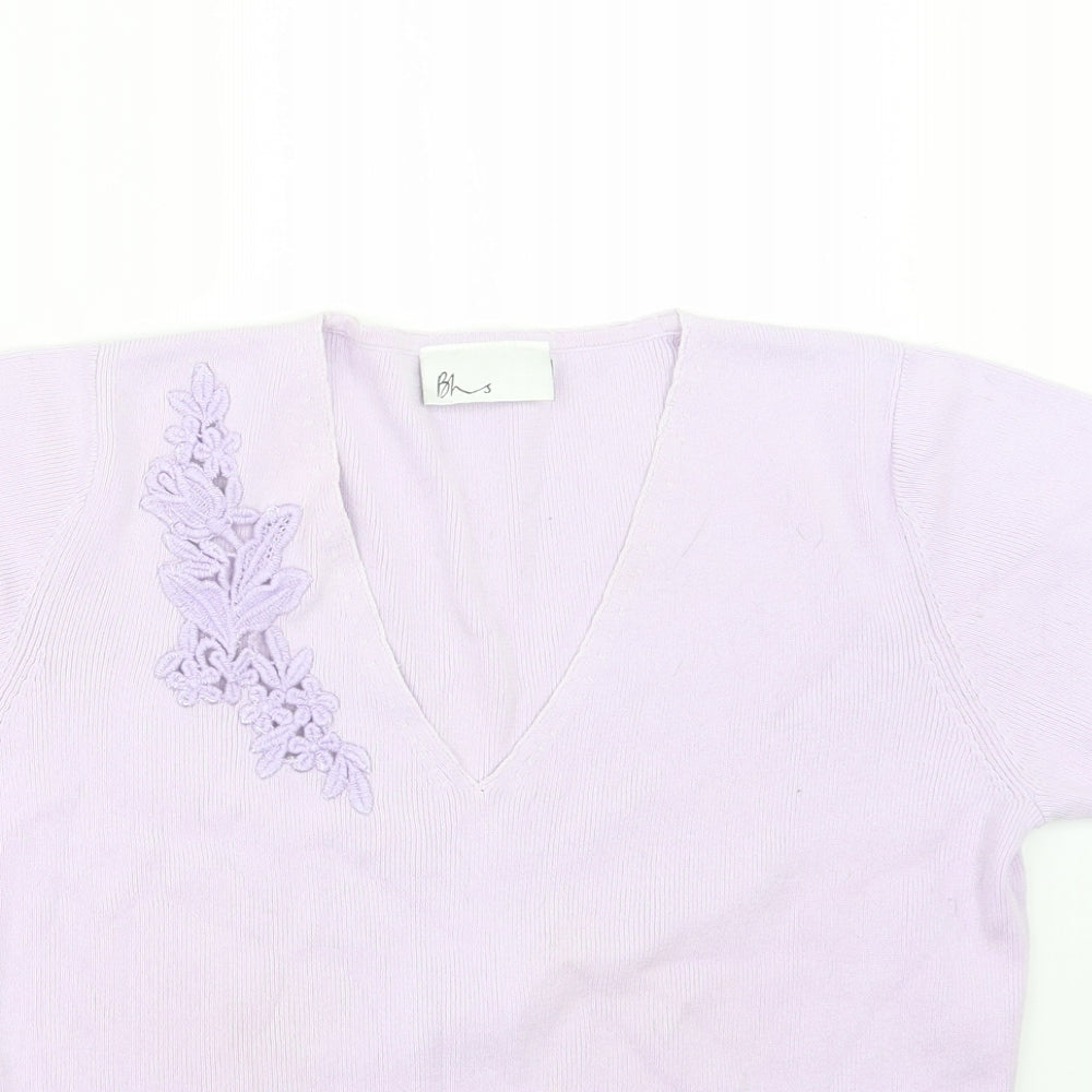 BHS Womens Purple  Knit Pullover Jumper Size 12