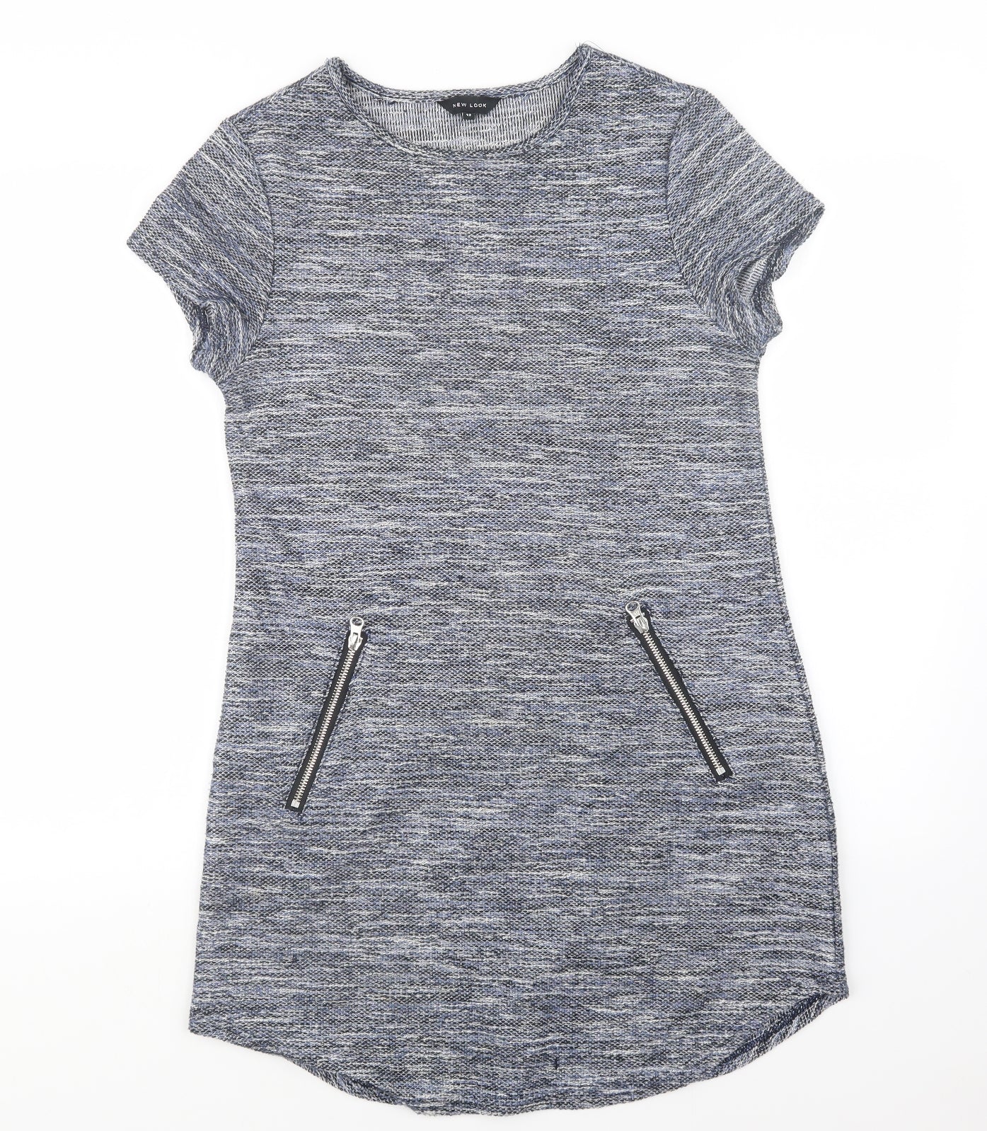 New Look Womens Blue  Knit Pullover Jumper Size 12  - Long