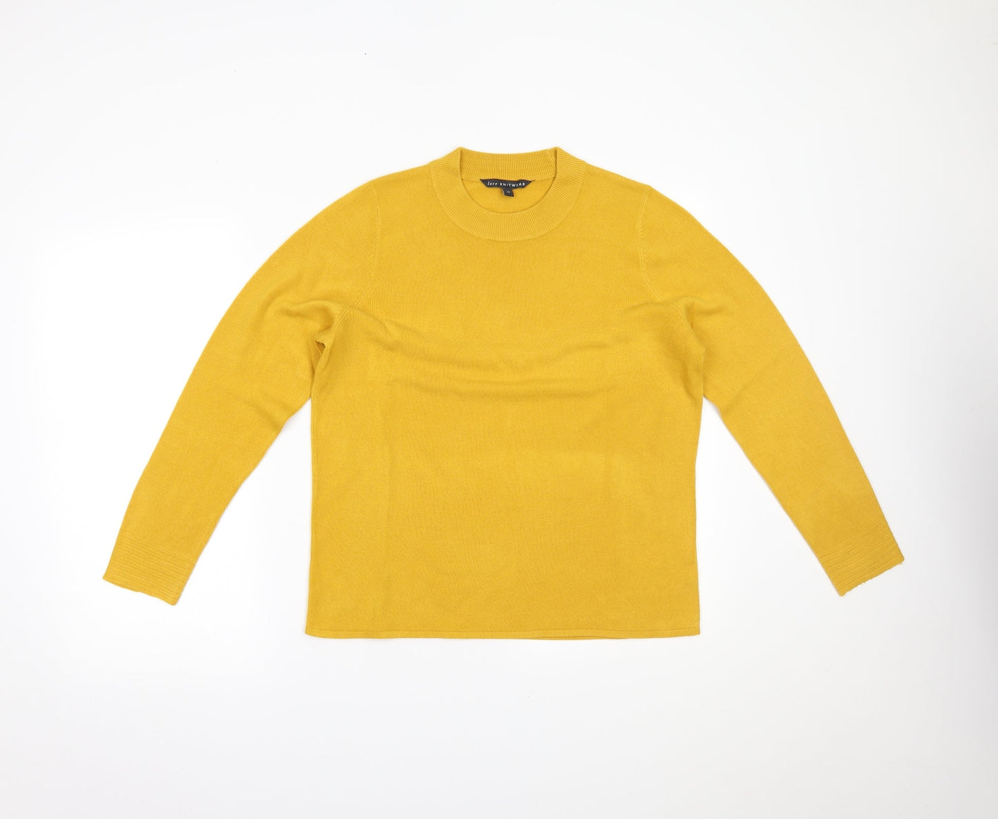 Bonmarché Womens Yellow   Pullover Jumper Size 14