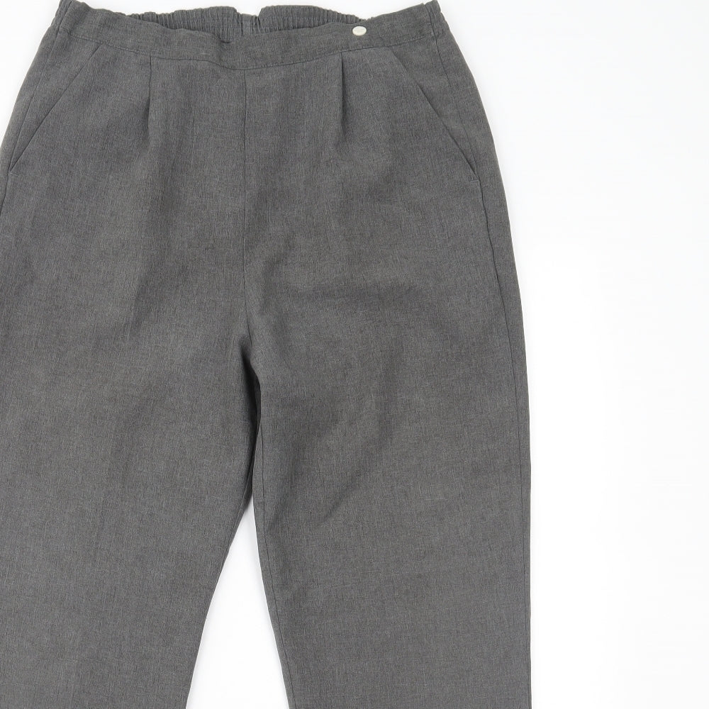 EDITIONS Womens Grey   Trousers  Size 12 L24 in