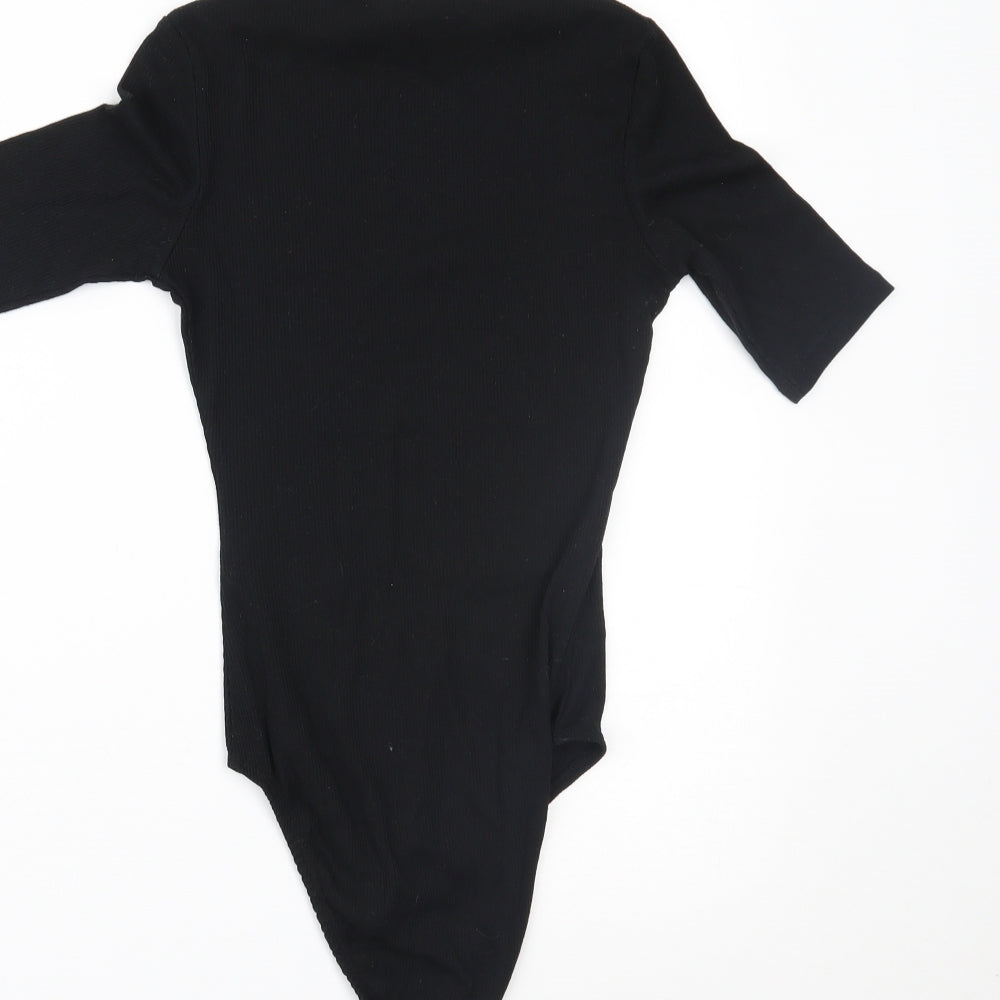 H&M Womens Black   Bodysuit One-Piece Size XS