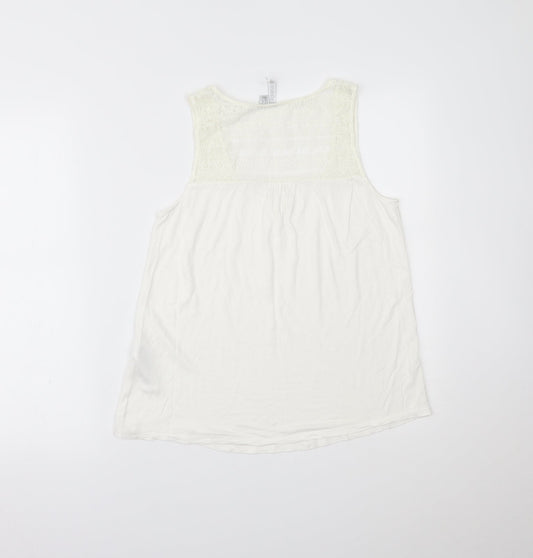 Forever New Womens Ivory   Basic Tank Size 8