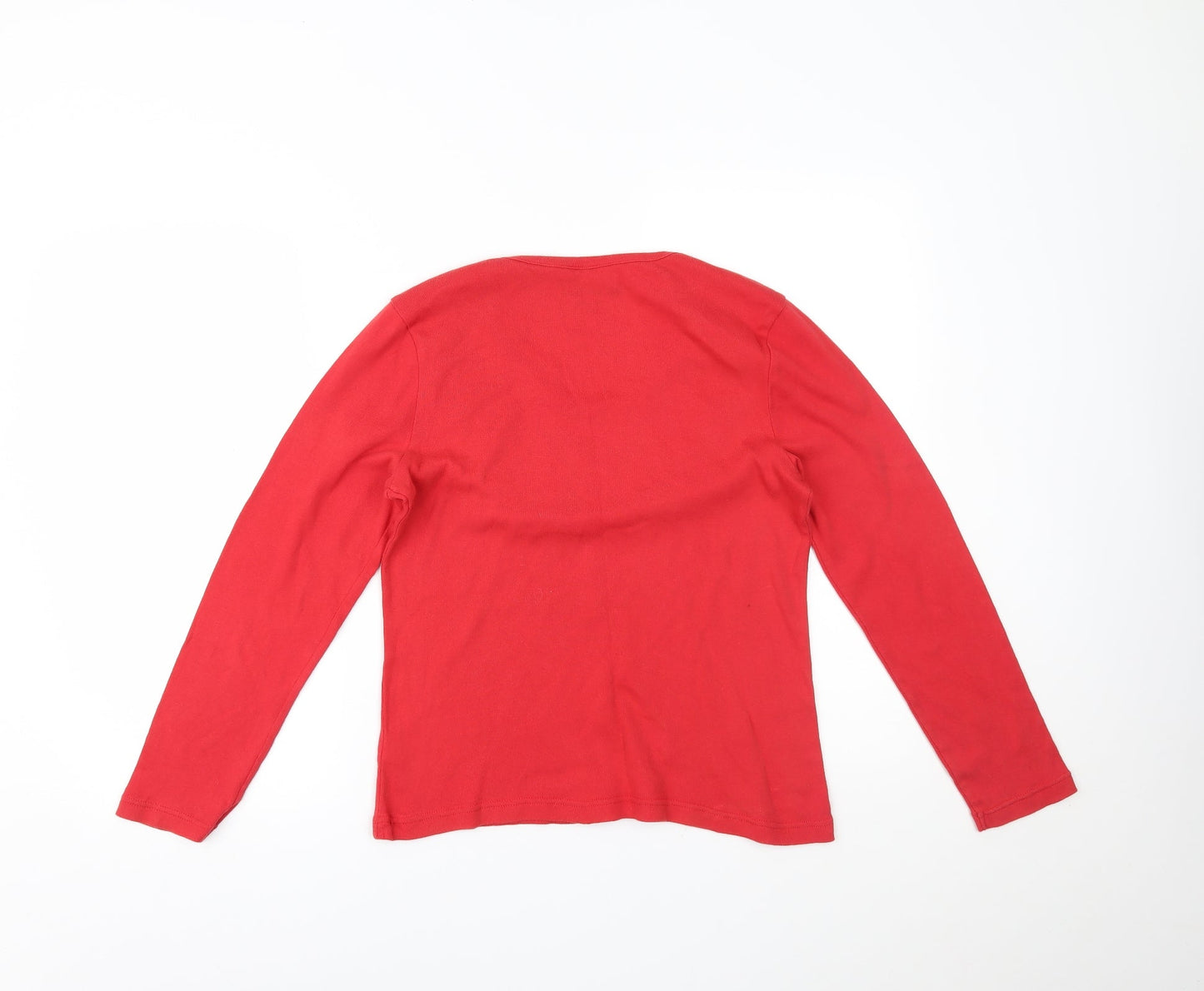 Bm Casual Womens Red   Basic Blouse Size S