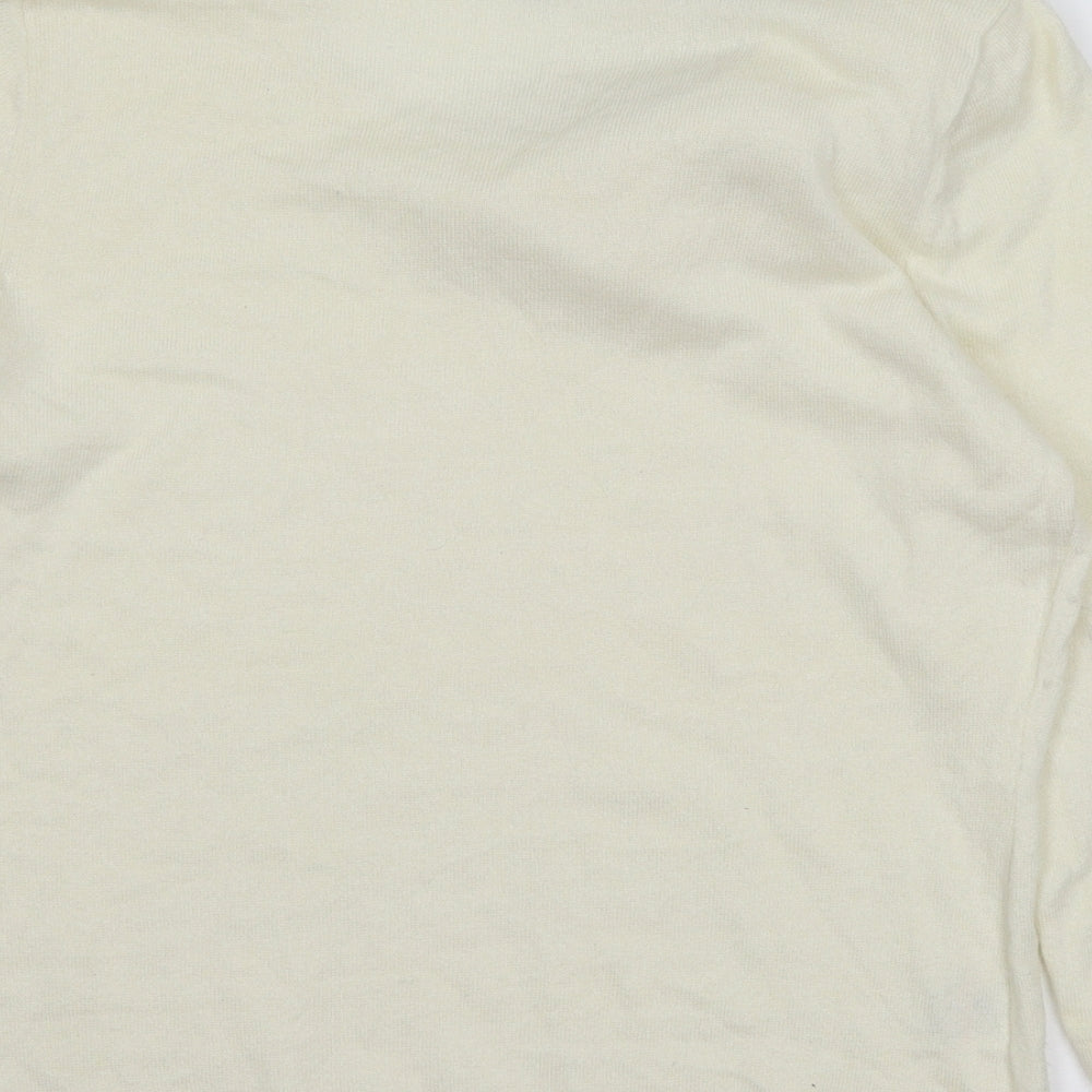 Soon Womens Ivory  Knit Pullover Jumper Size 14