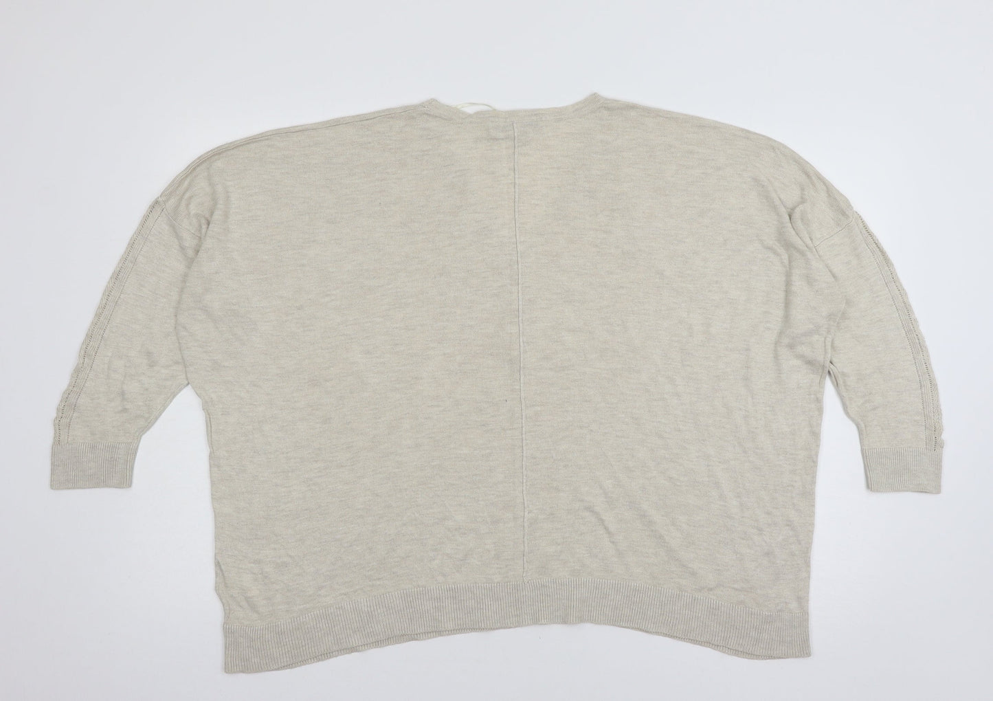 NEXT Womens Beige  Knit Pullover Jumper Size L