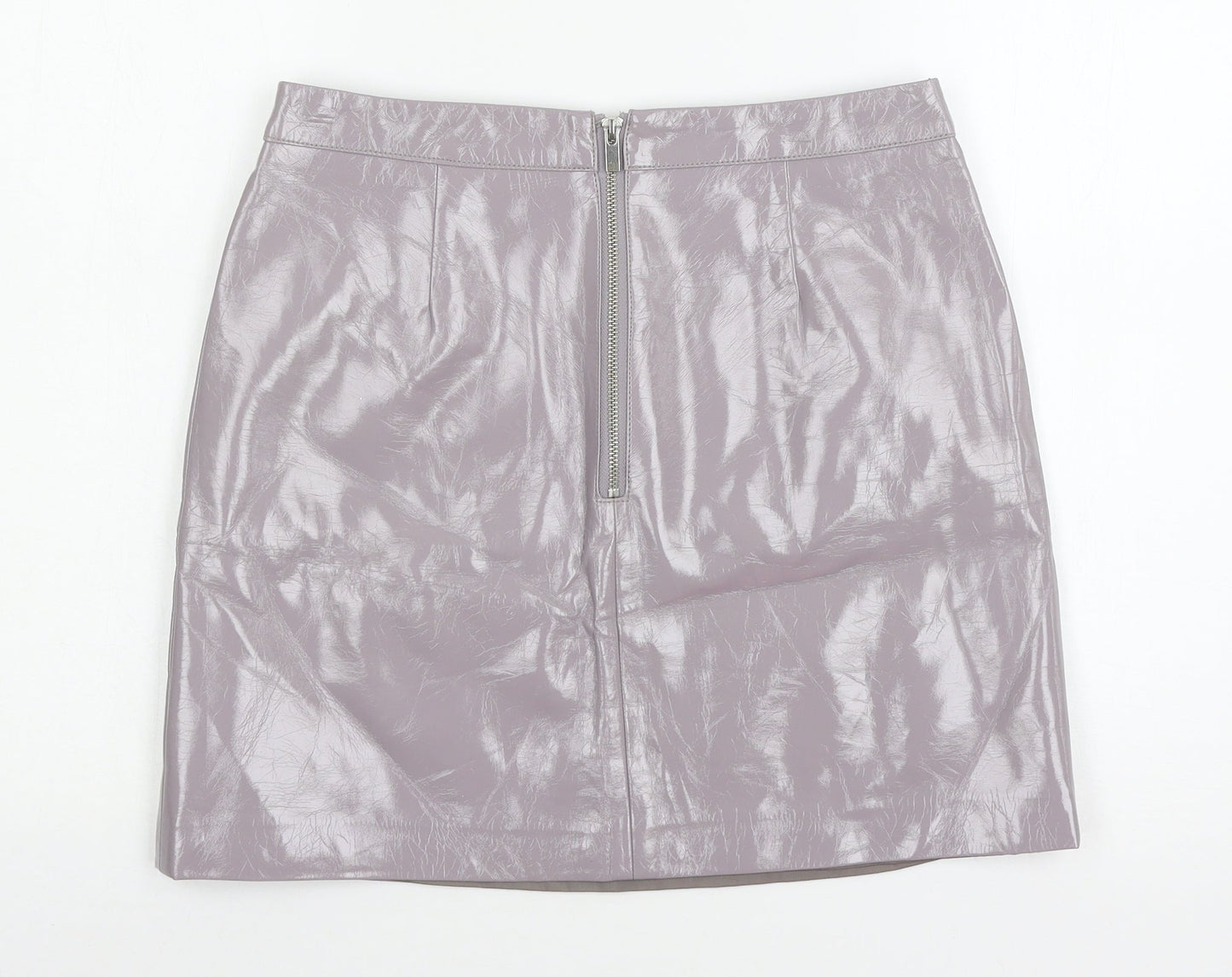 Miss sel Womens Grey   A-Line Skirt Size 12