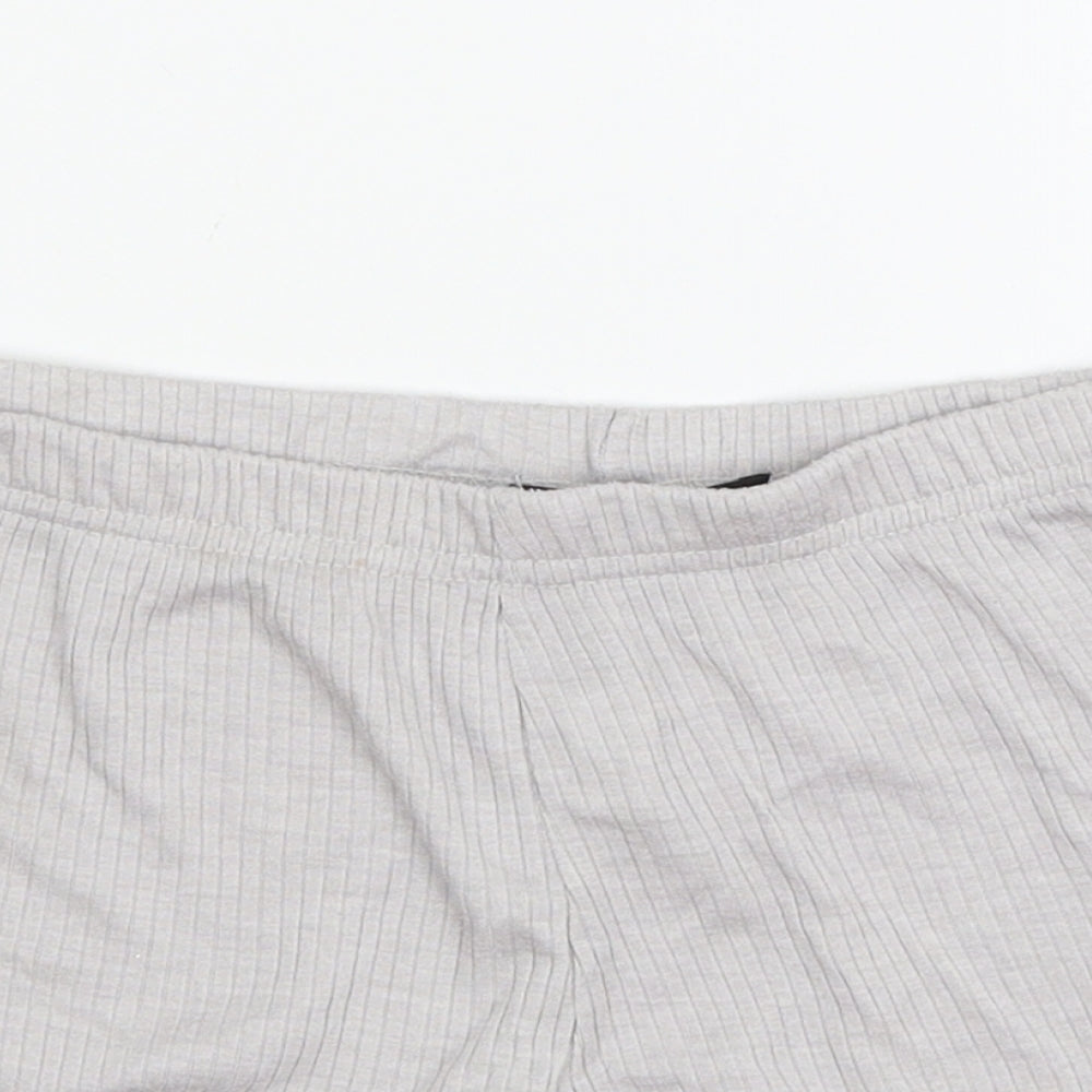 Missguid Womens Grey Solid Jersey Cami Pyjama Pants Size 8