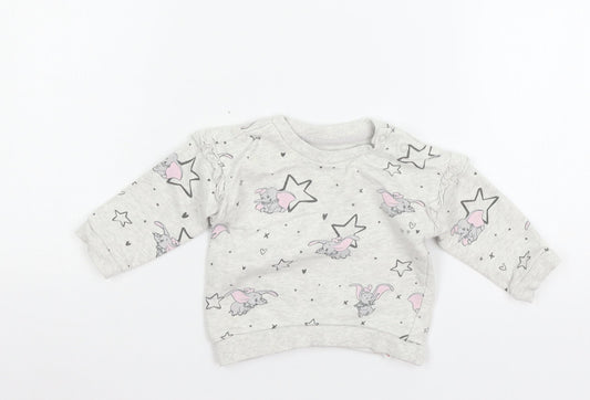 George Baby Grey  Jersey Pullover Jumper Size 3-6 Months  - Dum