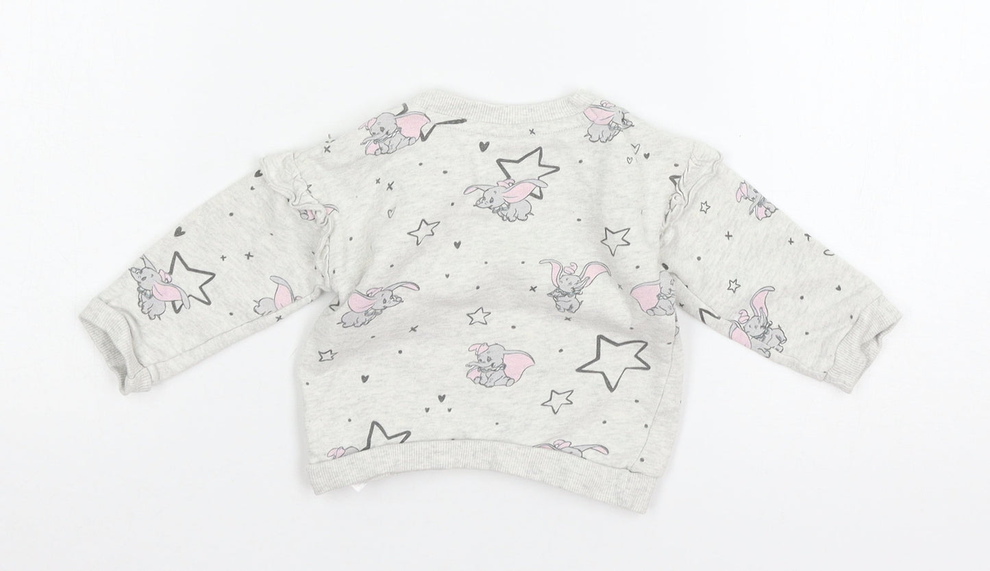 George Baby Grey  Jersey Pullover Jumper Size 3-6 Months  - Dum