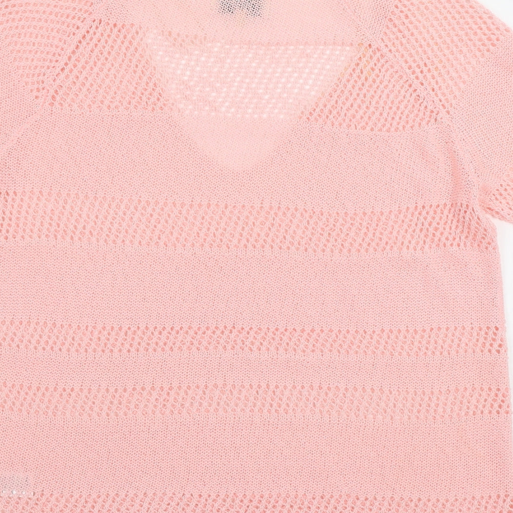 Papaya Womens Pink  Knit Pullover Jumper Size 14