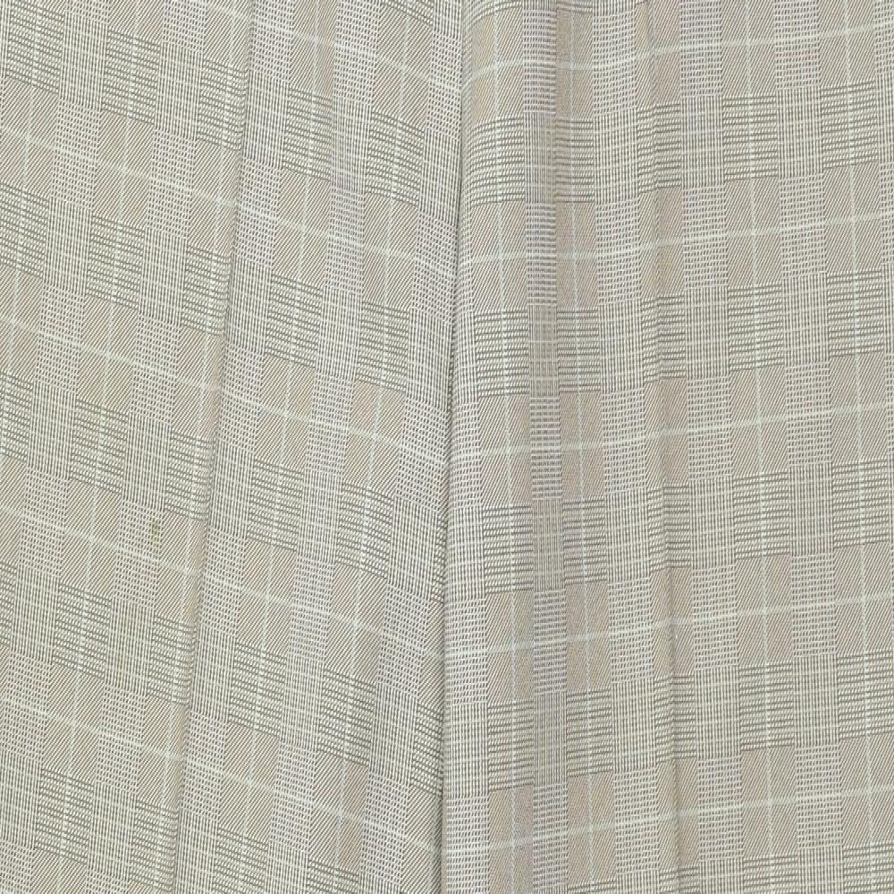 MArks Womens Beige Check  Trousers  Size 12 L30 in