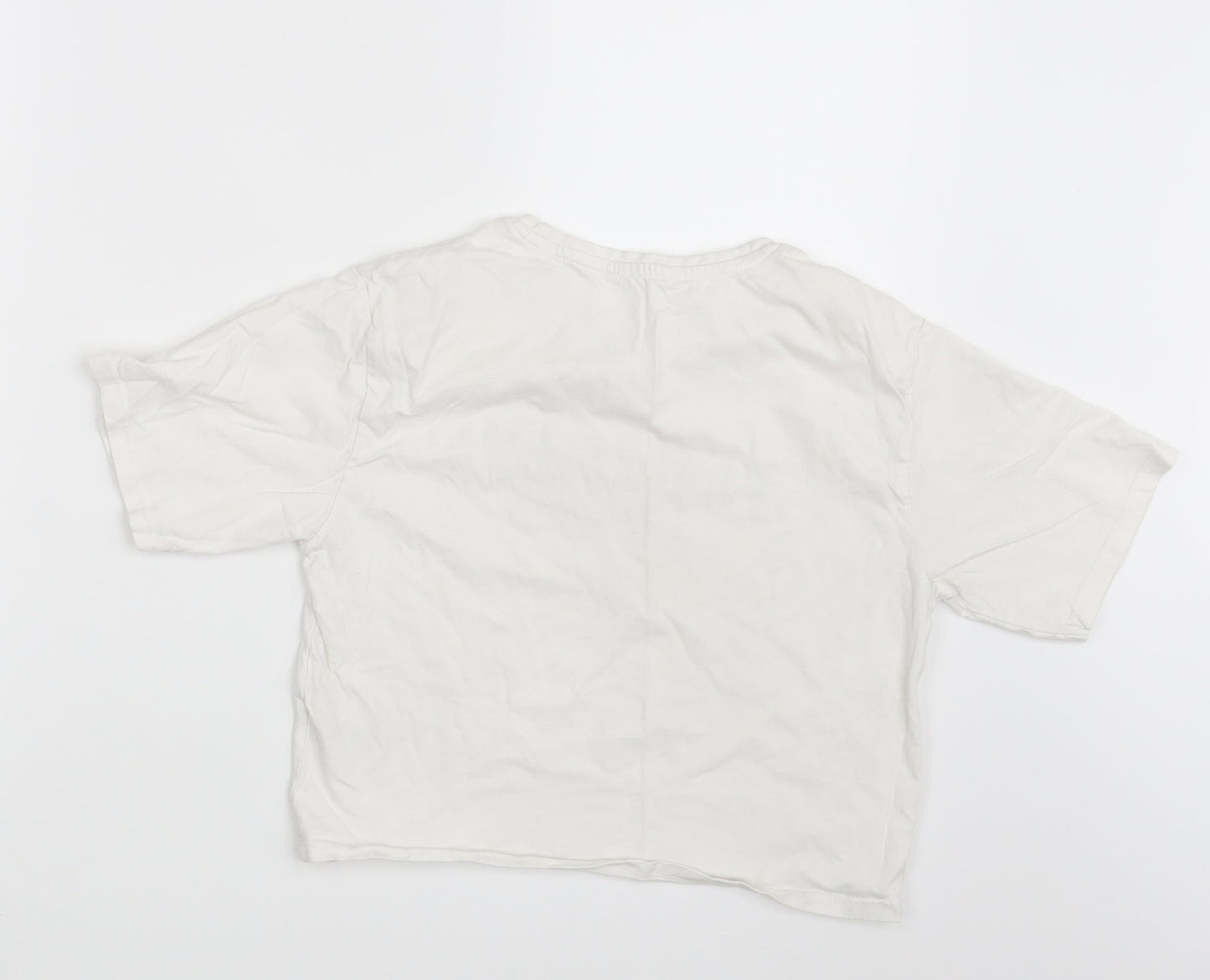 Matalan Girls White   Basic T-Shirt Size 12 Years