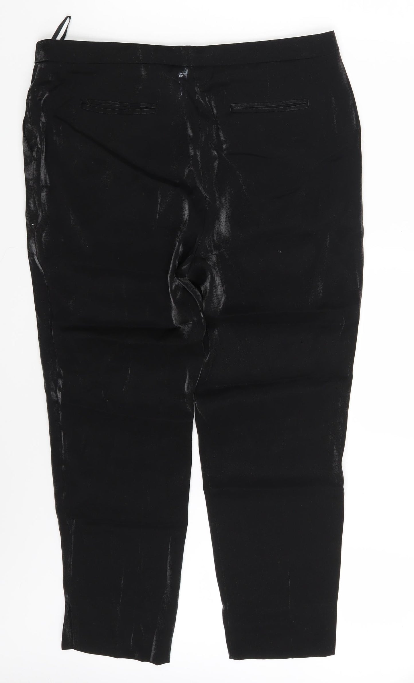 Linea Womens Black   Chino Trousers Size 12 L25 in